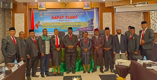 MRPB Bentuk Pansus untuk Pastikan Keaslian Bakal Calon Gubernur dan Wakil Gubernur Papua Barat